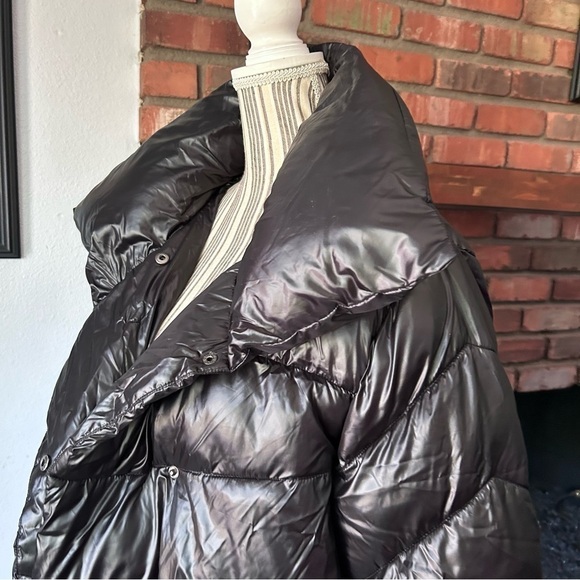 Rachel Parcell Puffer Jacket w/ Hood in Black Sz M - Picture 5 of 8